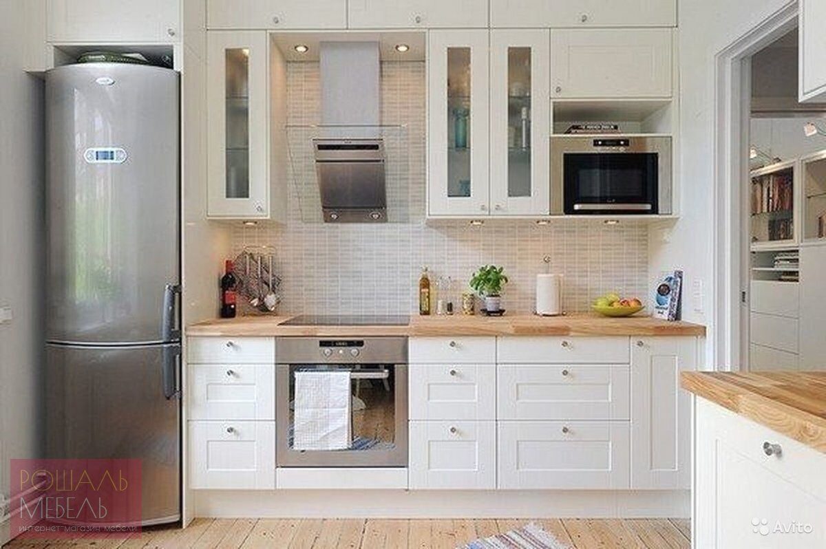 Дизайн Кухни С Серым Холодильником Фото