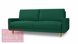 Прямой диван-кровать Сафван зеленого цвета