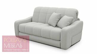 Прямой диван-кровать Сейдж Лайт светло-серого цвета 120*200 см