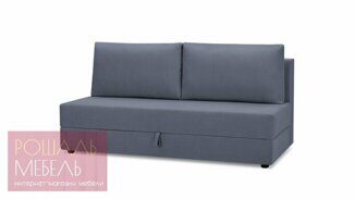 Прямой диван-кровать Донат Лайт синего цвета