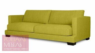 Прямой диван-кровать Памфил горчичного цвета