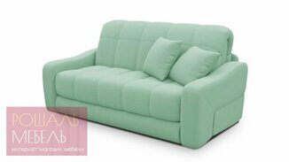 Прямой диван-кровать Сейдж Лайт мятного цвета 120*200 см
