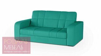 Прямой диван-кровать Кирион Лайт бирюзового цвета 120*200 см