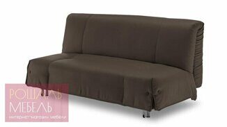 Прямой диван-кровать Гвенаел темно-коричневого цвета 120*200 см
