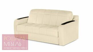 Прямой диван Тика кремового цвета 120*200 см