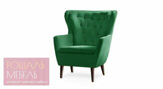 Кресло Дисидерий темно-зеленого цвета