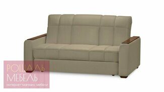 Прямой диван-кровать Готтлиб Лайт светло-коричневого цвета 120*200 см