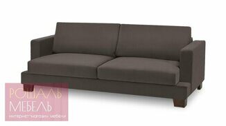 Прямой диван Джджи темно-коричневого