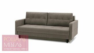 Прямой диван-кровать Бартомиу Лайт серо-бежевого цвета