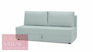 Прямой диван-кровать Донат Лайт голубого цвета