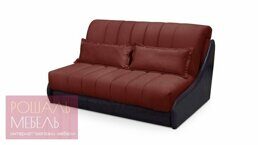 Прямой диван-кровать Сионий Лайт бордового цвета 120*200 см