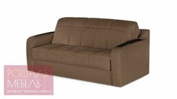 Прямой диван Тика коричневого цвета 120*200 см