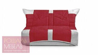 Прямой диван-кровать Гюнтер Лайт красного цвета 120*200 см