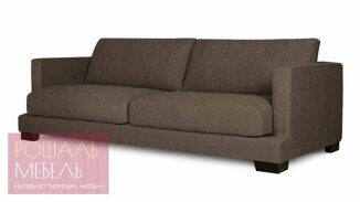 Прямой диван-кровать Памфил темно-коричневого цвета