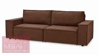 Прямой диван-кровать Сайрус 2 бордового цвета